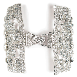 Encrusted Bow Tie Celebration Cuff Bracelet