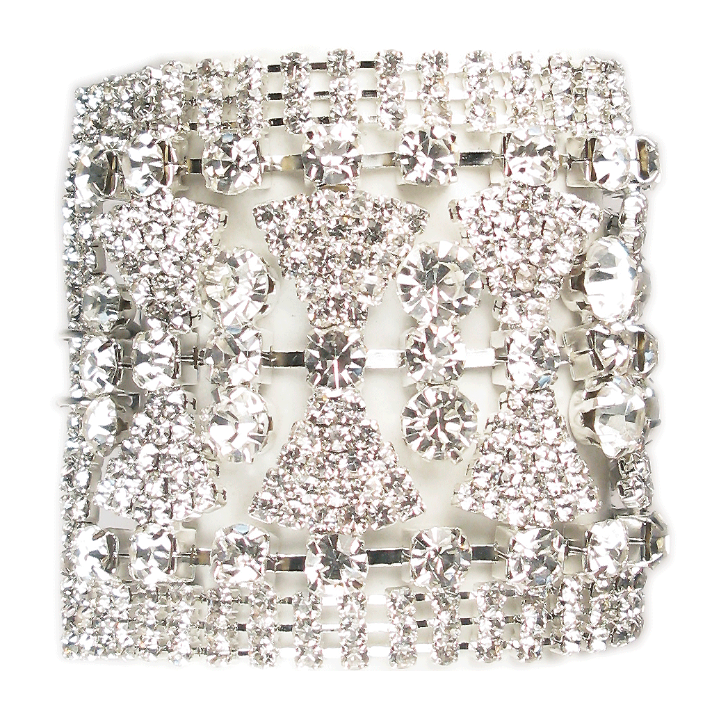 Encrusted Bow Tie Celebration Cuff Bracelet | Margaret Rowe