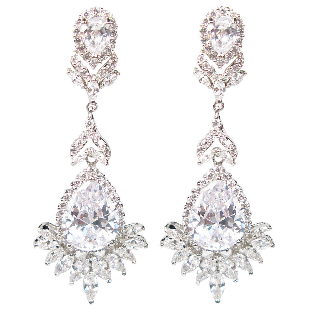Faceted Celebration Drop Diamontage™ 27.25 Carat Earrings