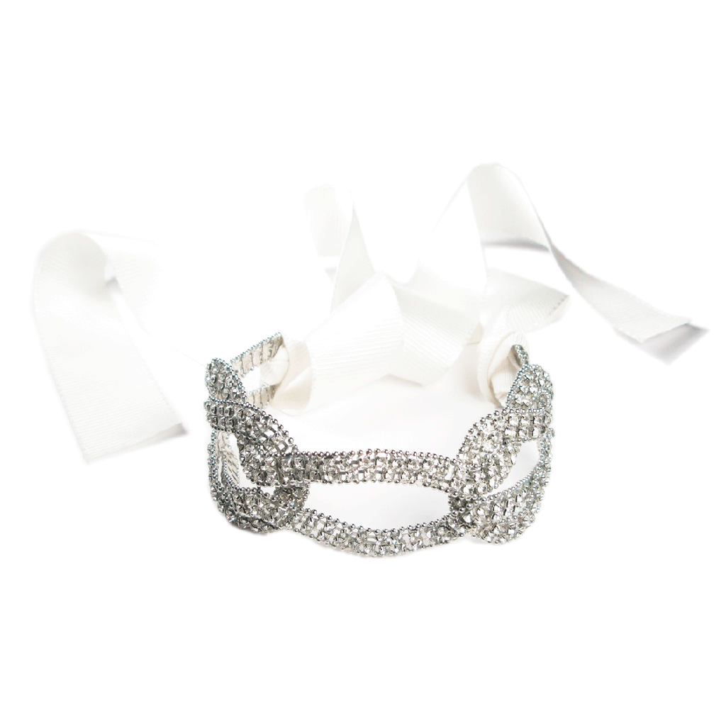 One-Of-A-Kind Braided Gatsby Heirloom Headpiece Choker Sash