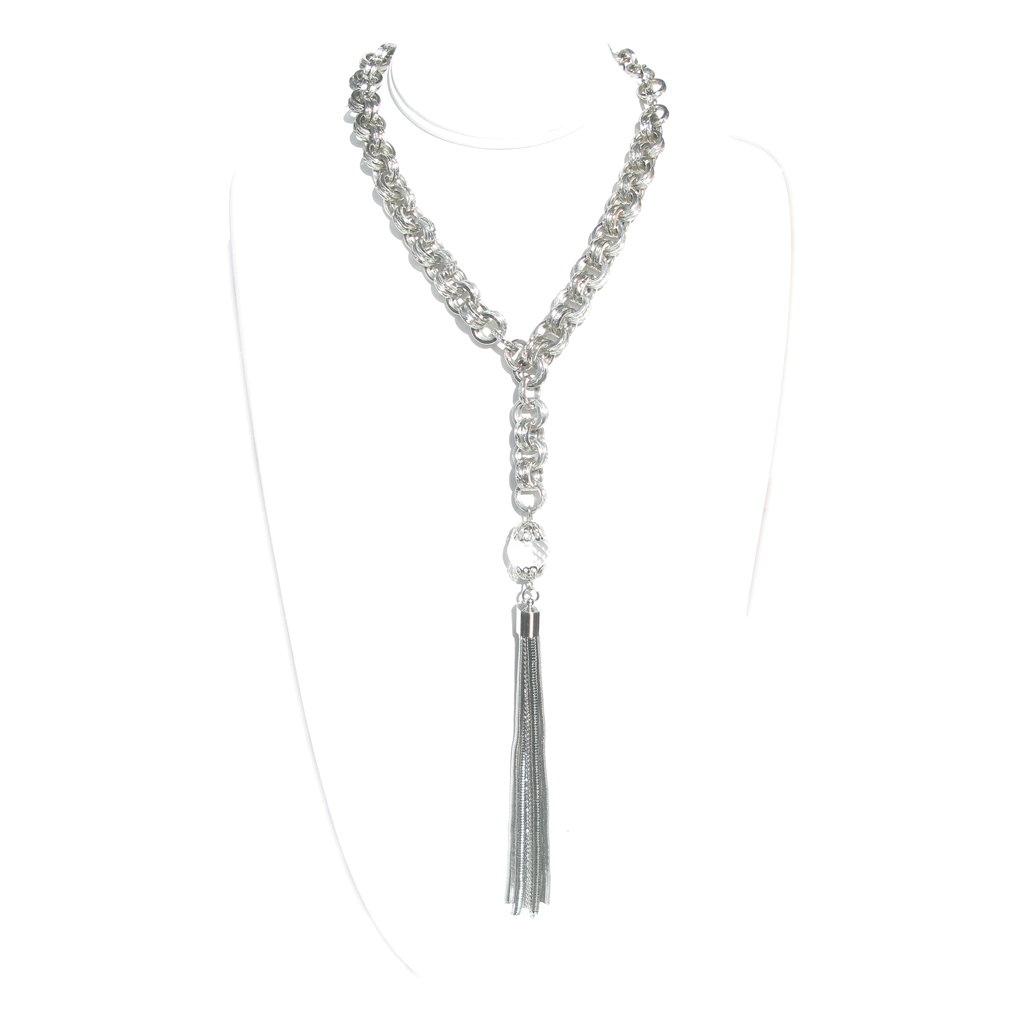 The Silver Tassel Necklace