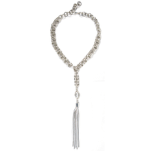 Load image into Gallery viewer, The Silver Tassel Necklace
