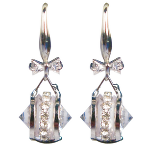 Jeweled Bow Tie Rondelle Diamontage™ 4.95 Carat Earrings