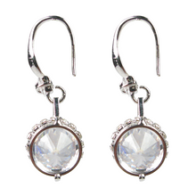 Load image into Gallery viewer, Jeweled Bow Tie Rondelle Diamontage™ 4.95 Carat Earrings
