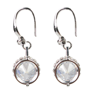 Jeweled Bow Tie Rondelle Diamontage™ 4.95 Carat Earrings