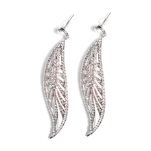 Load image into Gallery viewer, Sultry Nouveau Leaf Earrings