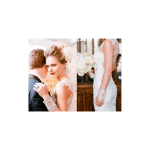 Load image into Gallery viewer, Jeweled Nouveau Bouquet Cuff Bracelet