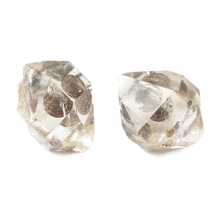 Load image into Gallery viewer, One-Of-A-Kind Raw-Cut Herkimer Diamond Cufflinks