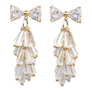 Bow Tie Chandelier Diamontage™ 4.6 Carat Earrings