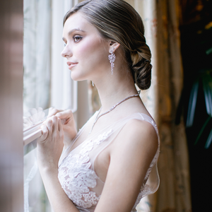 Bow Baguette Waterfall Diamontage™ 9.85 Carat Earrings