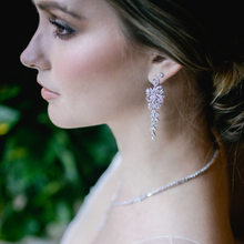 Load image into Gallery viewer, Bow Baguette Waterfall Diamontage™ 9.85 Carat Earrings