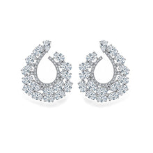 Load image into Gallery viewer, Spiral Of Life Hoop Diamontage™ 6.8 Carat Earrings