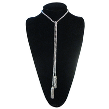 Load image into Gallery viewer, Pure As Passion Diamontage™ 16.64 Carat Tassel Necklace &amp; Back Jewelry