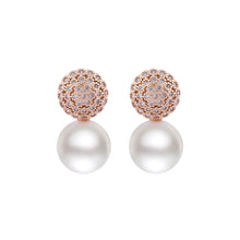 Load image into Gallery viewer, Golden Oracle Pearl Diamontage ™ 3.76 Carat Earrings