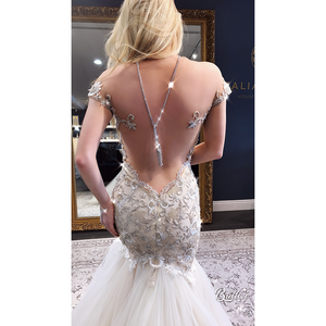 Pure As Passion Diamontage™ 6.84 Carat Tassel Necklace & Back Jewelry