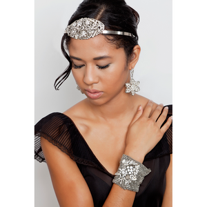 One-Of-A-Kind Crystal Museo Flora Filigree Earrings