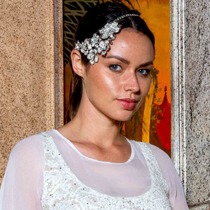 Cascading Floral Heirloom Headpiece