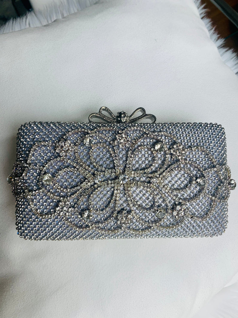 One-of-a-Kind Czech Crystal Wedding Clutch