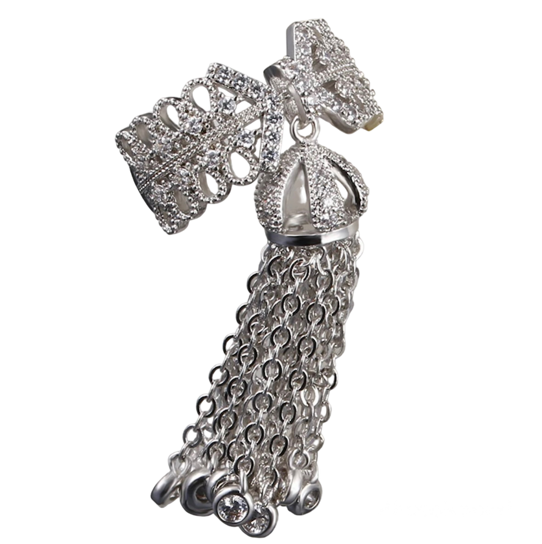 Romantic Ribbon & Tassel Diamontage™ Ring