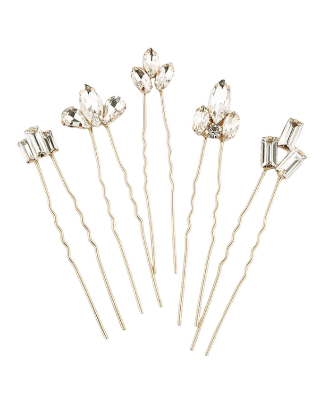 Art Deco Gold Accent Pins Headpiece